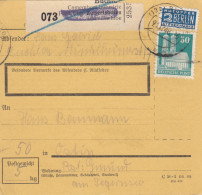 BiZone Paketkarte 1948: Zaisertshofen Nach Ostin, Notopfer, Selbstbucher - Covers & Documents
