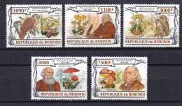 172 BURUNDI 2013 - Y&T 2006/09 Du BF 341 - Oiseau Rapace Champignon Berkeley - Neuf ** (MNH) Sans Charniere - Ongebruikt