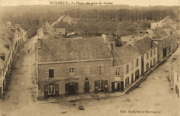 Ploemeur * La Place Du Village Vue Prise Du Clocher * Boucherie Débit Boissons *au Dos Cachet Régiment Artillerie à Pied - Plömeur