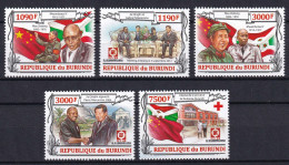 172 BURUNDI 2013 - Y&T 2014/17 Du BF 343 - Relation Avec Chine Croix Rouge - Neuf ** (MNH) Sans Charniere - Ongebruikt