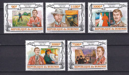 172 BURUNDI 2013 - Y&T 2018/21 Du BF 344 - Edouard Munch Portrait Tableau - Neuf ** (MNH) Sans Charniere - Unused Stamps