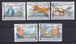 172 BURUNDI 2013 - Y&T 2030/33 Du BF 347 - Dinosaure Haruon Tazieff Prehistoire - Neuf ** (MNH) Sans Charniere - Ungebraucht