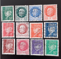 508-509-510-511-513-514-515-516-517-518-520-521  Lot Pétain - Used Stamps
