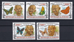 172 BURUNDI 2013 - Y&T 2042/45 Du BF 350 - Papillon Mohandas Karamchand - Neuf ** (MNH) Sans Charniere - Unused Stamps