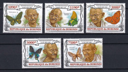 172 BURUNDI 2013 - Y&T 2042/45 Du BF 350 - Papillon Mohandas Karamchand - Neuf ** (MNH) Sans Charniere - Neufs