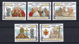 172 BURUNDI 2013 - Y&T 2058/61 Du BF 354 - Pape Benoit XVI - Neuf ** (MNH) Sans Charniere - Unused Stamps