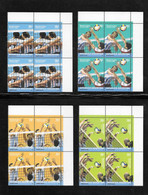 Argentina 2002 Volleyball Championship Sports Complete Set MNH In Blocks Of Four - Nuevos