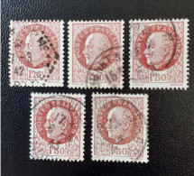 517  Lot De 5 Pétain  Bien Frappés - Used Stamps