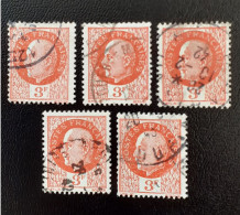 521  Lot De 5 Pétain  Bien Frappés - Used Stamps