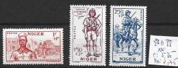 NIGER FRANCAIS 86 à 88 ** Côte 5.25 € - Neufs