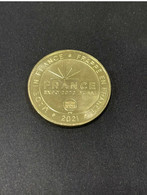 Monnaie De Paris Official Expo 2020 Dubai - France Souvenir Medallion 34.mm 15 Grm Gold Color - 2020
