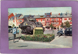 BASTOGNE Place Mac Aucliffe  Plaats  BASTENAKEN  Tank Sherman  Char Automobile Citroën Traction - Bastogne