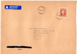 L75940 - Norwegen - 1993 - 10Kr Olav EF A LpBf OSLO -> Japan - Briefe U. Dokumente