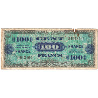 France, 100 Francs, Drapeau/France, 1944, 54913464, TB, Fayette:VF25.03, KM:123c - 1944 Drapeau/France