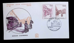 CL, FDC, 1 Er Jour, Monaco. A, 10-5-84, Monaco D'autrefois, Tramway - FDC