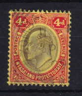 Nyasaland: 1908/11   Edward     SG76    4d      Used - Nyassaland (1907-1953)