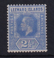 Leeward Is.: 1912/22   KGV   SG50    2½d   Bright Blue  MH - Leeward  Islands