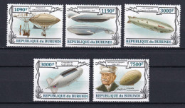 172 BURUNDI 2013 - Y&T 2078/81 Du BF 359 - Zeppelin Dirigeable - Neuf ** (MNH) Sans Charniere - Nuevos