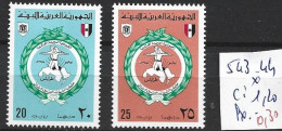 LIBYE 543-44 * Côte 1.20 € - Libia