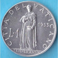 VATICANO  PIO XII 1 Lira ANNO 1953 - Vatican