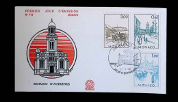 CL, FDC, 1 Er Jour, Monaco. A, 23-1-86, Monaco D'autrefois, 3 Timbres - FDC