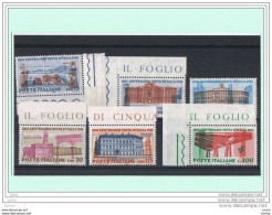 REPUBBLICA:  1961  UNITA'  D' ITALIA  -  S. CPL. 6  VAL. N. -  SASS. 926/31 - 1961-70: Nieuw/plakker