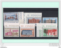 REPUBBLICA:  1961  UNITA'  D' ITALIA  -  S. CPL. 6  VAL. N. -  SASS. 926/31 - 1961-70:  Nuovi