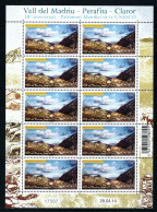 SALE!!! FRENCH ANDORRA FRANCESA 2014 UNESCO World Heritage Vall Del Madriu Perafita Claror Sheetlet Of 10 Stamps MNH ** - Ungebraucht