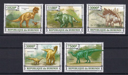 172 BURUNDI 2013 - Y&T 2118/21 Du BF 369 - Dinosaure Prehistoire - Neuf ** (MNH) Sans Charniere - Unused Stamps