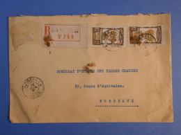 DK 19 AEF GABON   BELLE  LETTRE  1931  LIBREVILLE  A BORDEAUX  FRANCE  +AFF. INTERESSANT+++ + - Covers & Documents