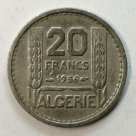 1956  - 20 Francs Turin  Algérie - Algerien