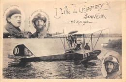 94-CHAMPIGNY- VILLE DE CHAMPIGNY SOUVENIR 25 MAI 1913- AVIATEURS DIVETAIN ET PIGEOT  ET ANSELME - Champigny Sur Marne