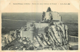 07 -  SAINT PERAY - RUINES DU CHATEAU DE CRUSSOL - B.F. PARIS - Saint Péray