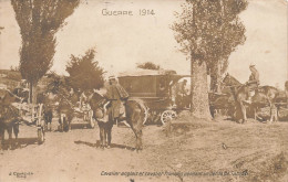 Militaria * Carte Photo * Guerre 1914 * Cavalier Anglais Et Français Pendant Un Défilé De Turcos * Ww1 - Oorlog 1914-18