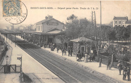 93-ROSNY-SOUS-BOIS- DEPART POUR PARIS TRAIN DE 7 H 53 - Rosny Sous Bois