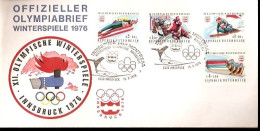 INNSBRUCK OLIMPICS GAME COMPLETE SERIE WITH SPECIAL STAMP - Inverno1976: Innsbruck