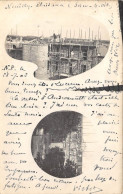 93-NEUILLY-PLAISANCE- CARTE-PHOTO MULTIVUES - CONSTRUCTION D'UN BATIMENT - Neuilly Plaisance