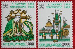 600. Todestag Des Hl. Johannes Von Nepomuk 1993 Mi 1097-1098 Yv 961-962 POSTFRIS / MNH ** VATICANO VATICAN VATICAAN - Nuovi