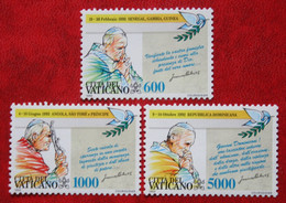 Voyages De Jean Paul II Dans Le Monde 1993 Mi 1101-1103 Yv 963-965 POSTFRIS / MNH / ** VATICANO VATICAN VATICAAN - Nuovi