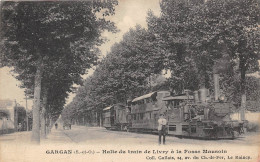 93-GARGAN- HALTE DU TRAIN DE LIVRY A LA FOSSE MAUSOIN - Livry Gargan