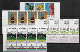 TIMBRE STAMP ZEGEL ISRAEL PETIT LOT 4 X 907-973-898  XX - Ongebruikt (met Tabs)