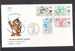 Olympics 1988 - Archery - TURKEY - FDC Cover - Ete 1988: Séoul