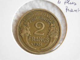 France 2 Francs 1934 4 Plus Haut MORLON (803) - 2 Francs