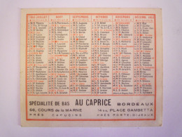 2024 - 951  PETIT CALENDRIER  PUB  1953  Format  8 X 9,5 Cm   XXX - Petit Format : 1941-60