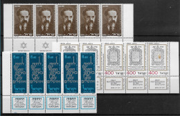 TIMBRE STAMP ZEGEL ISRAEL PETIT LOT 5 X 647-706-767  XX - Neufs (avec Tabs)