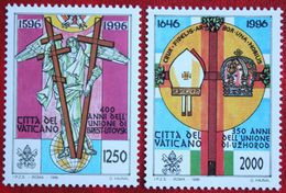 Jahrestag Der Union Von Brest + Von Uschgorod 1996 Mi 1172-1173 Yv 1034-1035 POSTFRIS MNH / ** VATICANO VATICAN VATICAAN - Nuovi