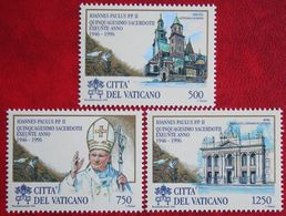 Johannes Paul II 1996 Mi 1181-1183 Yv 1043-1045 POSTFRIS / MNH / ** VATICANO VATICAN VATICAAN - Neufs