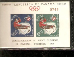 PANAMA INNSBRUCK 1964 OLIMPIC GAME UNPERFORATED - Sci