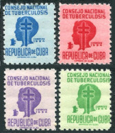 Cuba RA22-RA25,MNH.Michel Zw22-26. Child Head,Lorraine Cross.Tax-1954. - Nuevos