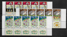 TIMBRE STAMP ZEGEL ISRAEL PETIT LOT 5 X 1142-44  XX - Neufs (avec Tabs)